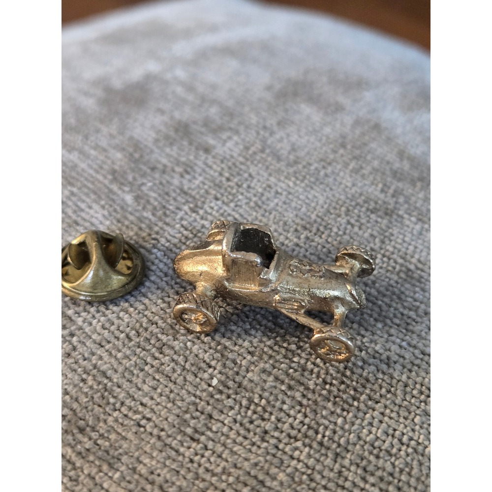 Open Wheeel Race Car Lapel Pin Antique